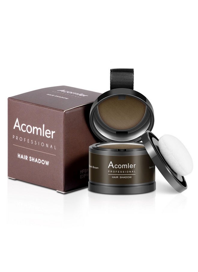 Acomler - Acomler Instantly Root Touch Up Hairline Shadow Powder,Root Cover Up Hair Powder,Dark Brown for Thinning Hair, Grey Hair Coverage Hair Powder for Womem with Eyebrows,Beard Line,Bald Spots (Dark Brown) - Image 1