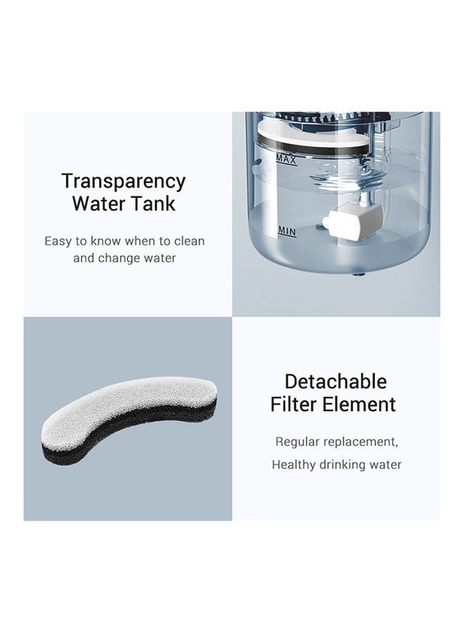 NIBEMINENT 8-Piece Cats Water Fountain Replacement Sponge Filters White/Blue 11.5x3x4cm - Image 5