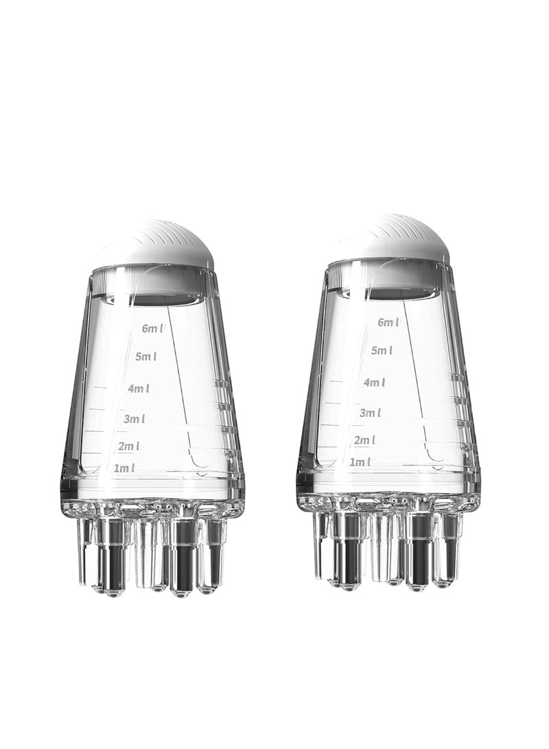 Hair Oil Dispensing Bottle Dispensing Bottle for Combing Hair Roots, Scalp, Small Hair Massage Tool, (2 Pieces) - Image 1