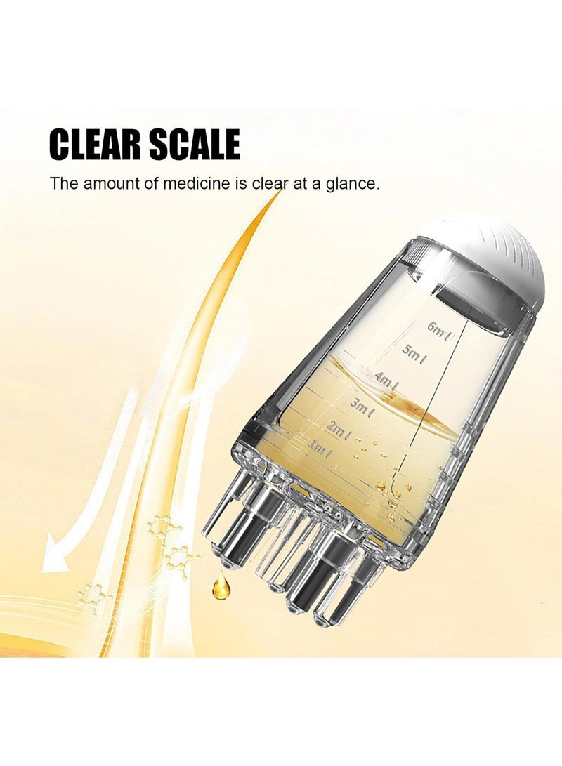 Hair Oil Dispensing Bottle Dispensing Bottle for Combing Hair Roots, Scalp, Small Hair Massage Tool, (2 Pieces) - Image 3