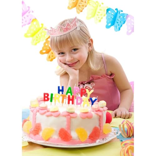 CUBACO Birthday Girl Crown and Sash, 4th Birthday Girl Headband Princess Pink Crown 4 Year Old Girl Birthday Gifts Outfit Birthday Decorations,Suitable for Party Favors Decorations - Image 2