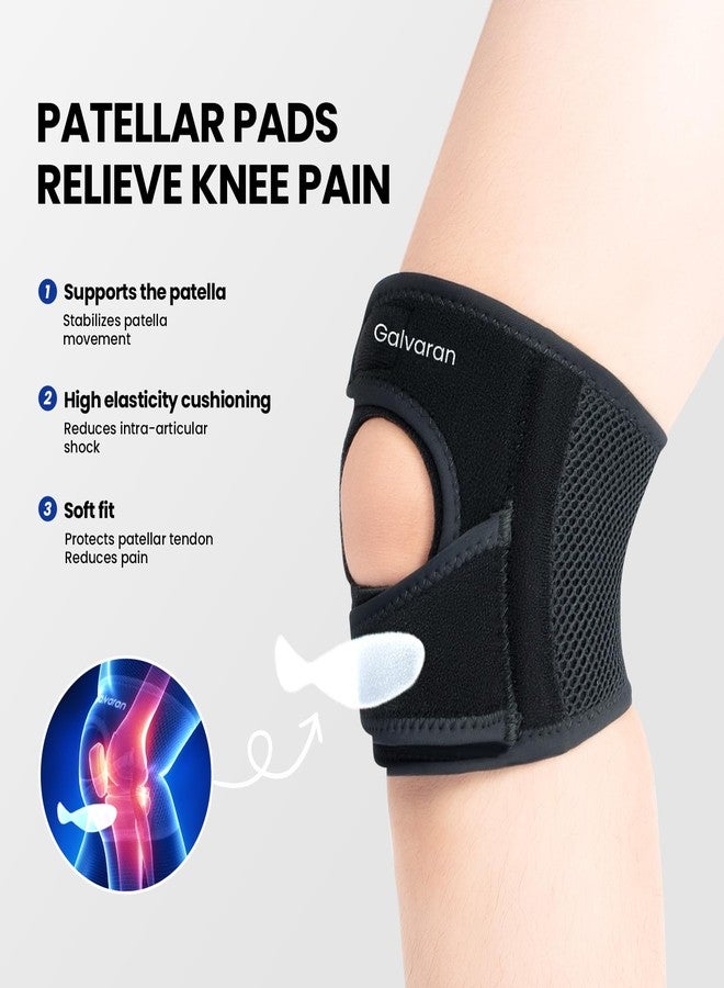 Galvaran Patellar Knee Brace Support Strap Knee Pain Relief Adjustable Knee Strap for Tendonitis, Arthritis, Jumpers, Tennis Running Injury Recovery (Medium) - Image 3