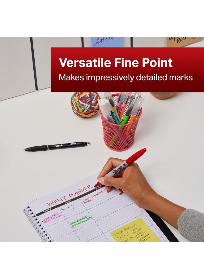 Sharpie Permanent Markers | Fine Point | Black | 2 Count - Image 3