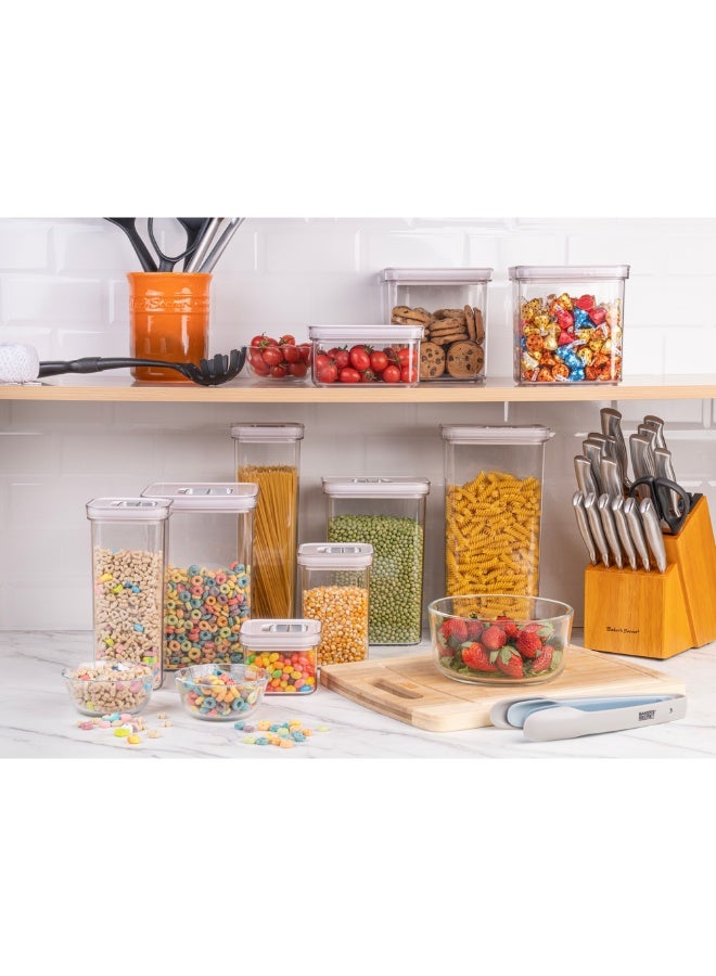 Baker's Secret Baker’s Secret SPACE BOX Square Airtight Container – Efficient Food Storage for Freshness Preservation, Meal Prep & Organized Kitchen Use - 1L - Image 3