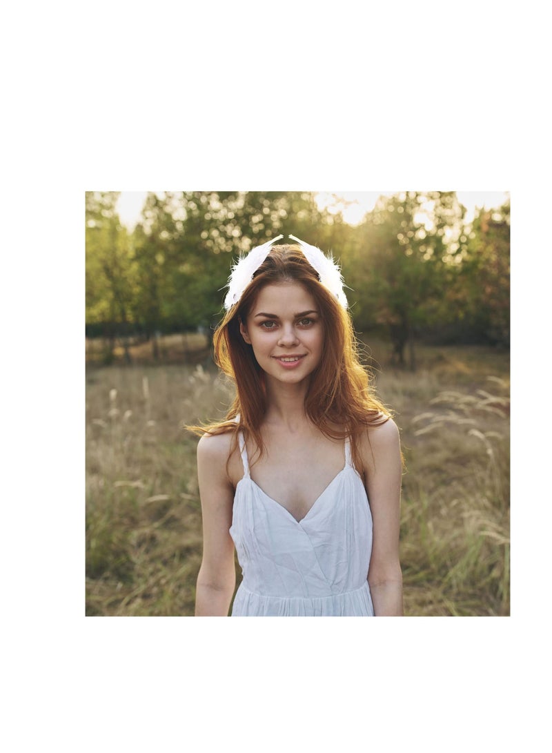 Excefore Feather Hair Clips for Women, Bridal Hair Barrettes Simple Feather Design, Wedding Birthday Valentines Day Gifts, Head Wear Hairpins for Women and Girls - Image 3