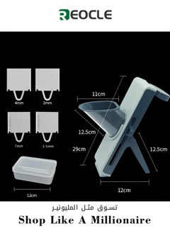 REOCLE Safe Mandoline Slicer Adjustable Vegetable Food Chopper Potato Fries Cutter with Detachable Blade Kitchen Chopping Artifact as Gift for Mother's Day  - Image 1