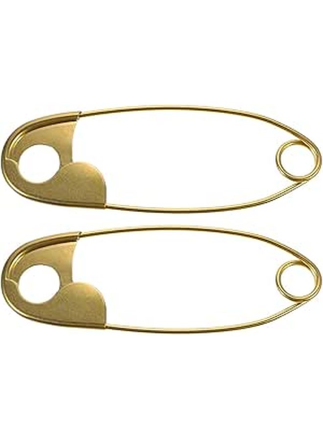 Jumbo 22cm Safety Pins Heavy Duty 2 Pack for Bag Making Laundry Crafts - Image 1