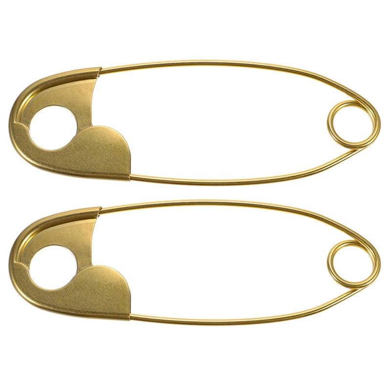 Jumbo 22cm Safety Pins Heavy Duty 2 Pack for Bag Making Laundry Crafts - Image 2