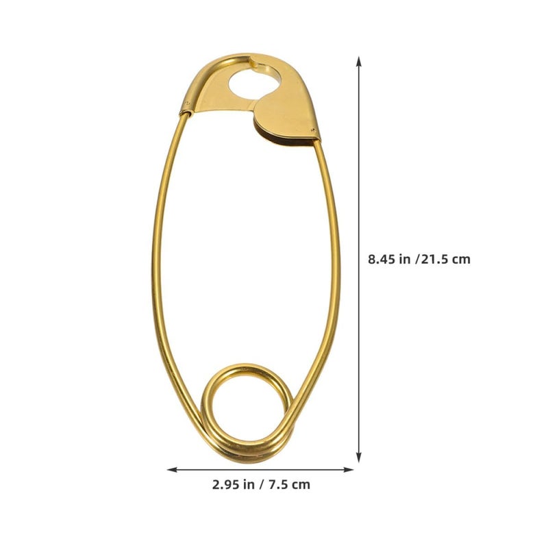 Jumbo 22cm Safety Pins Heavy Duty 2 Pack for Bag Making Laundry Crafts - Image 3