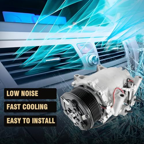 Aspligo Air Conditioner AC Compressor Fits for Honda Civic 2002-2005 2.0L, for Acura RSX 2002-2006 2.0L, CO 10726AC AC Compressor, Replaces 38810PND006, 38810PRA006 - Image 4
