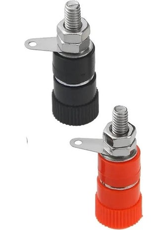 Koodmax 1 Set 4mm Medium Born Terminal Red Black  - Image 1