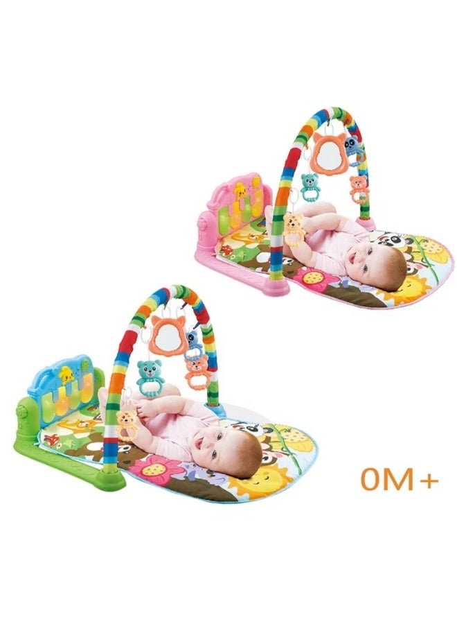The Toys Home Baby Play Gym with Piano Kick Pad & Hanging Toys – Multi-Functional Activity Play Mat for Newborns 0+ Months | Tummy Time Mat with Music & Lights | Developmental Infant Floor Gym - Image 4