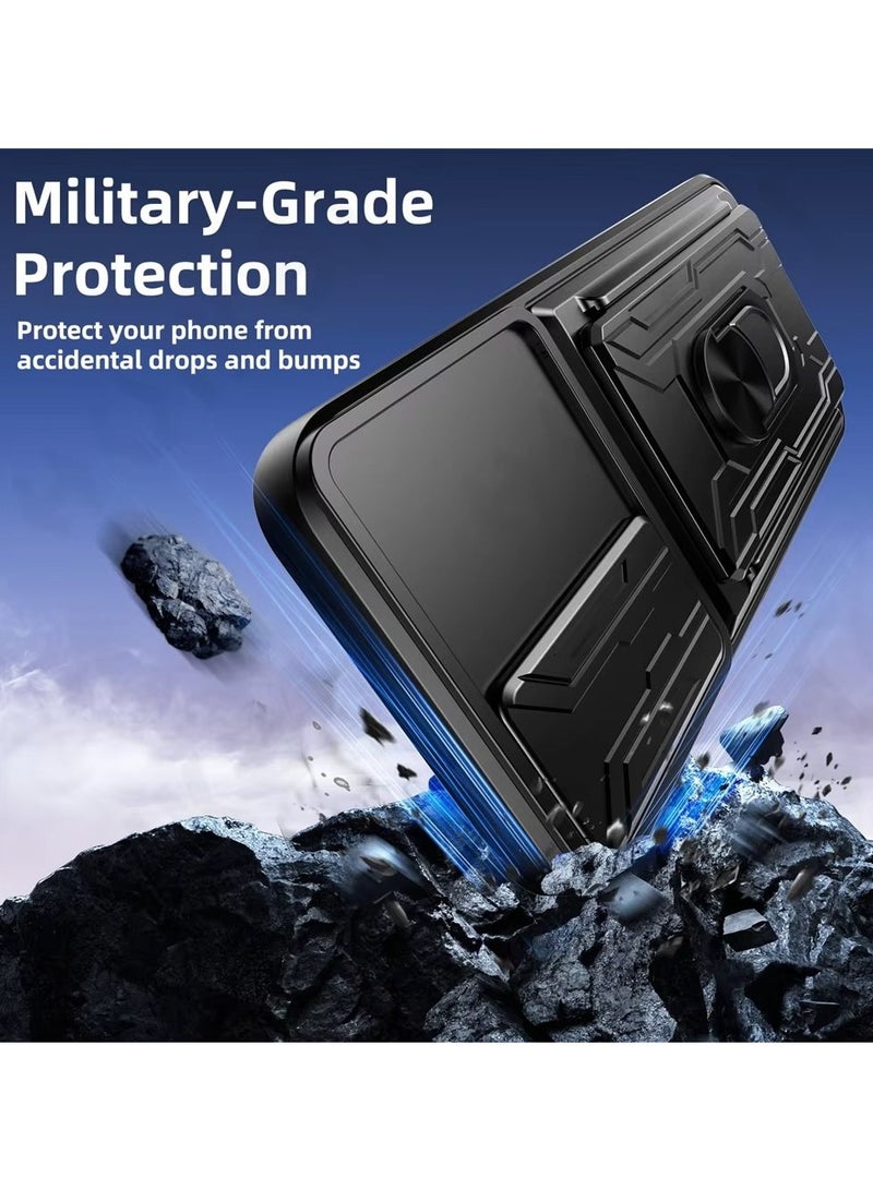 Techie OnePlus Nord CE4 5G Slide Armor Case with 360° Ring, Magnetic Stand, Card Holder, Camera Shield & Mil-Grade Drop Protection - Image 5