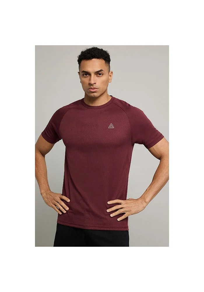 أر أند بي Logo Detail Active T-Shirt with Crew Neck and Short Sleeves