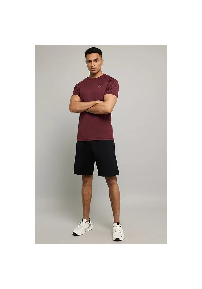 أر أند بي Logo Detail Active T-Shirt with Crew Neck and Short Sleeves
