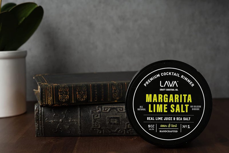 Lava Premium Margarita Lime Sea Salt Cocktail Rimmer, All Natural Margarita Rimmer Sea Salt Rocks, Real Lime, Tart & Sour, No Silicon Dioxide, with Easy Screw-On Lid - 6oz - Image 4
