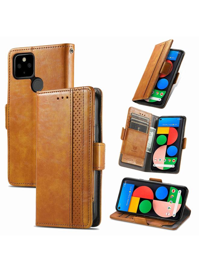 S-TOP Case For Google Pixel 5a 5G CaseNeo Business Splicing Dual Magnetic Buckle Horizontal Flip PU Leather Case with Holder & Card Slots & Wallet - Image 1