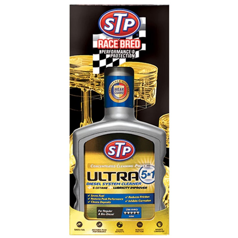 STP Ultra 5 in 1 Diesel System Cleaner 400 ML (Advanced Formula with STP Wearguard) : Pack of 1 - Image 3