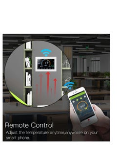 Eazyliv Eazyliv Tuya WiFi Smart 4.8 Inch Large Colorful Touch Screen Air Conditioner Thermostat Temperature Controller Fan Coil Unit Works Amazon Alexa Echo Google Home 2 Pipe (White)  - Image 5