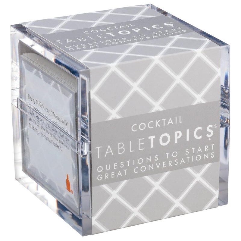 TableTopics Cocktail Party Question Card Game 135 Conversation Starter Cards Featuring Questions Facts Quotes and Mixed Drink Recipes Fun Party Game for Adults - Image 4