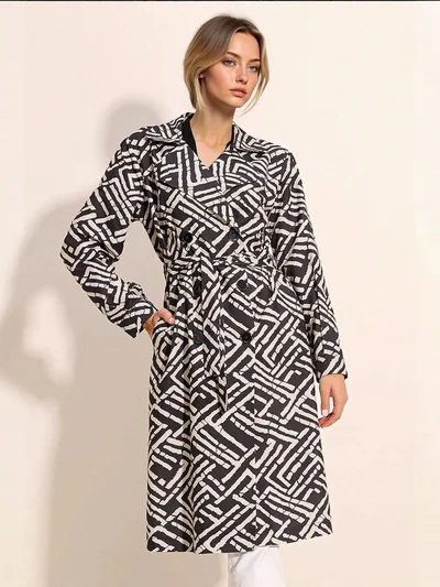 BIG DART BDART Double Breasted Long Trench Coat