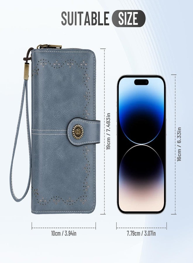 SIDESUGAR Red Wristlet Wallets for Women with Cherry Purse Charm Bifold PU Leather Womens Wallet Large Capacity Credit Card Holder Ladies Clutch with Zipper Pocket - Image 4
