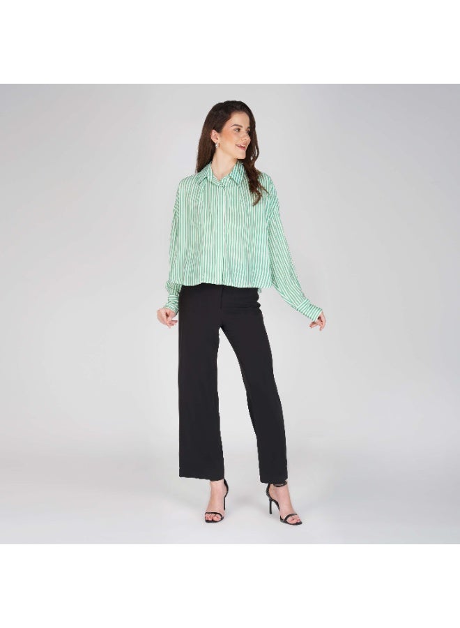 Linelle Soft Crepe Printed Ladies Shirt – Collar Neck and Full Sleeves - Image 3