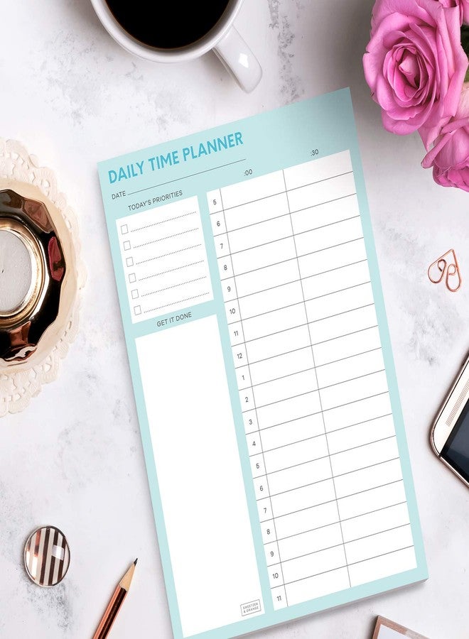 Sweetzer & Orange Time Block Planner. Undated Organizer To Do List Notepad. 7x10” Day Scheduler Productivity Task Pad. Checklist Diary, Work Journal, Appointment Pad, Daily To Do List Daybook - Image 5