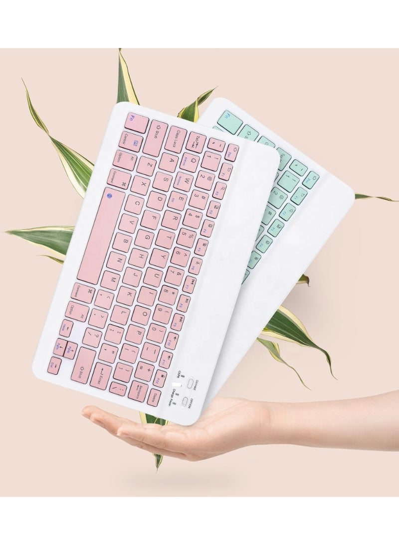 Slim Bluetooth Wireless Keyboard – Rechargeable, Silent Typing, Multi-Device Compatible with iOS, Android, Windows, and macOS – Ultra-Portable Design (Asorted color) - Image 2