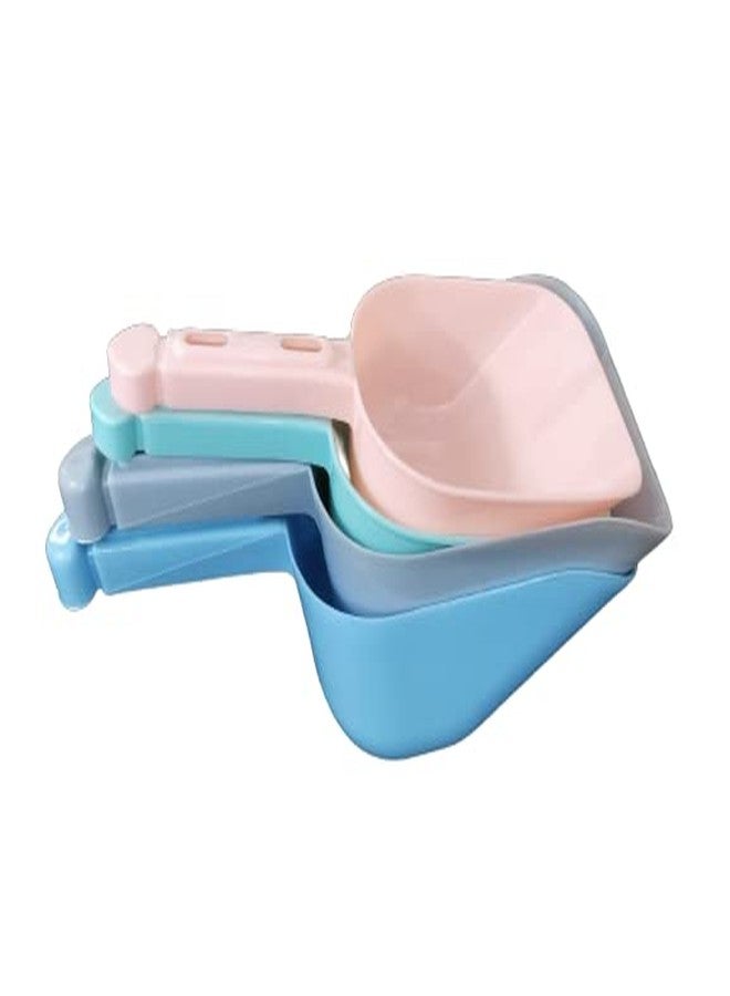 c s m CSM Multipurpose Plastic Scoop | Plastic Scoops for Grain, Flour, Sugar (Pack of 4) - Image 1