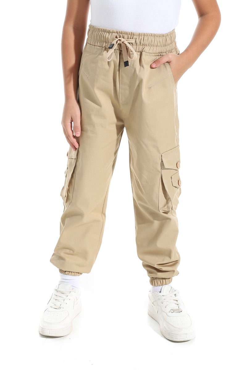 Caesar Boys' harem pants with pockets and side buttons - Image 1