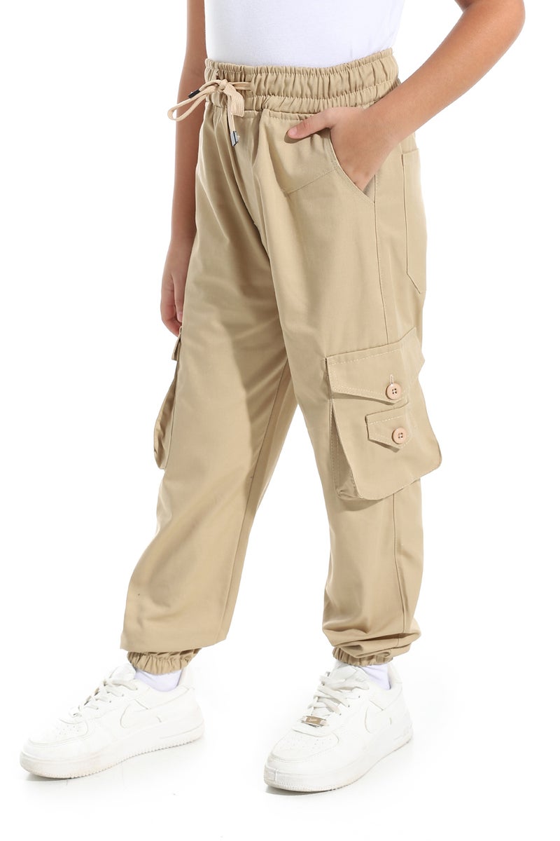 Caesar Boys' harem pants with pockets and side buttons - Image 3