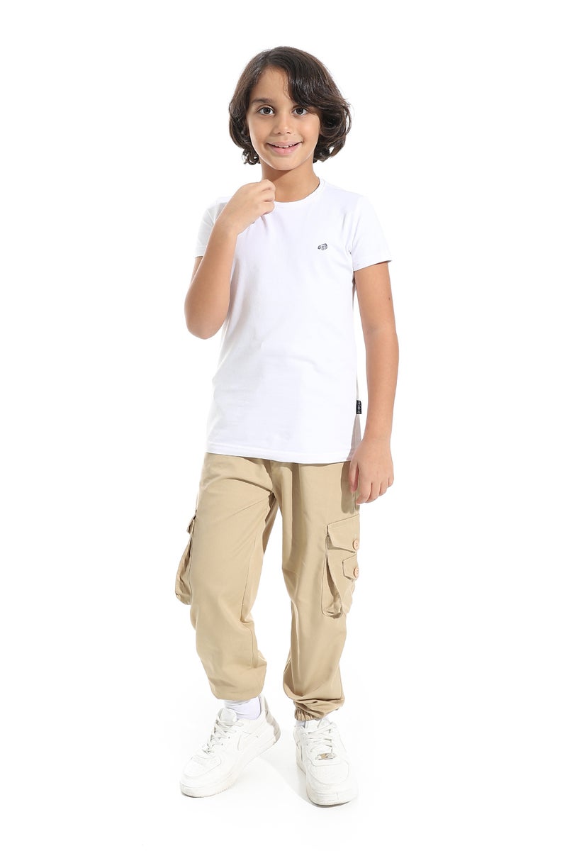 Caesar Boys' harem pants with pockets and side buttons - Image 4