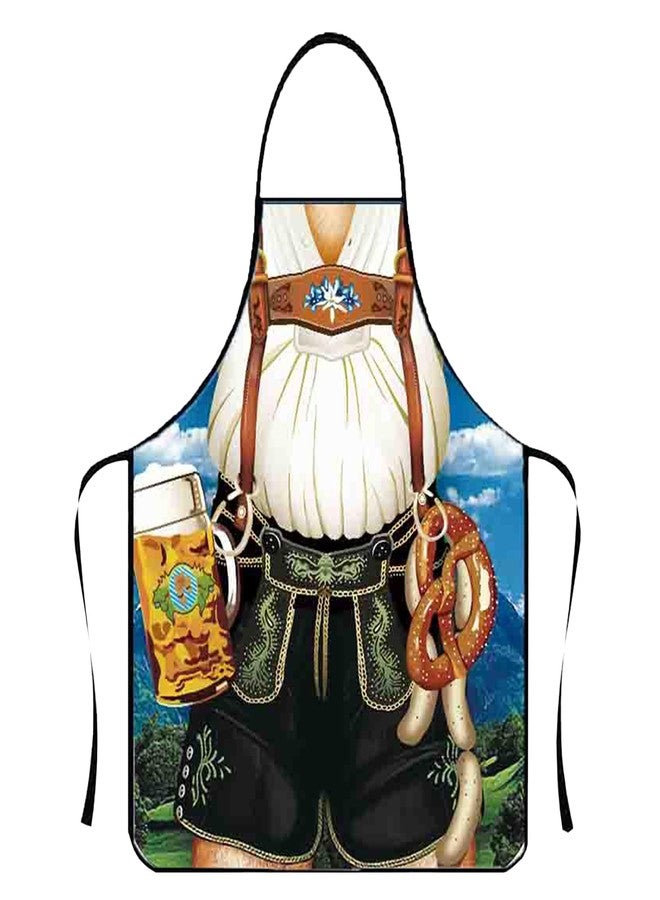 Bilipala Lederhosen Apron Funny Apron Oktoberfest Bavarian Kitchen Cooking Apron for Man - Image 1