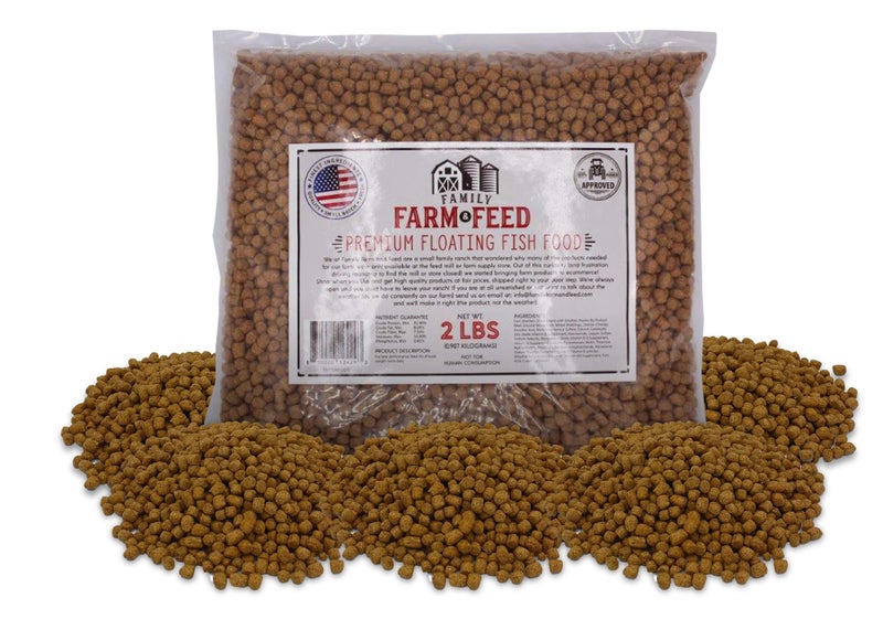 FAMILY FARM AND FEED | Premium Floating Fish Food | Pond and Lake | Pellets | 2 Pounds - Image 1