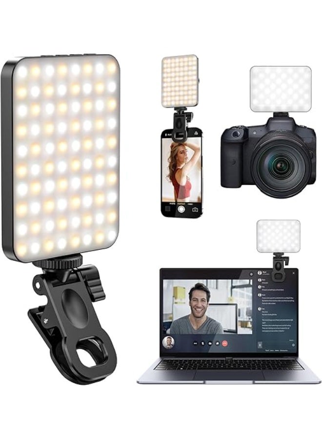 Rechargeable 3000mAh Selfie Light with 3 Lighting Modes – 10 Brightness Levels – Portable LED Light for Mobile, iPhone, iPad, Laptop, TikTok, Makeup, and Vlogging  - Image 1