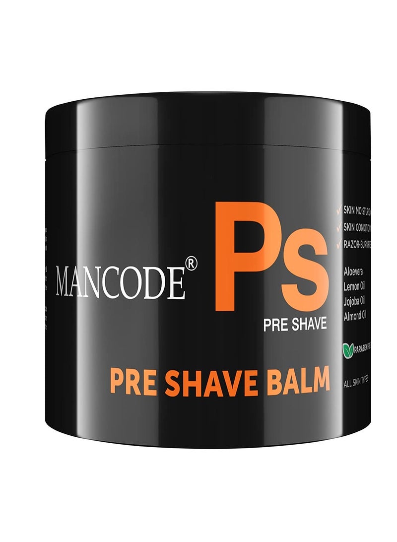 MANCODE Mancode Pre-Shave Balm for Men | 100gm | Balm Softens your Beard | Provides Razor Glide for a Smooth Zesty Shave | Apply to Prevent Shaving Irritation and Razor Burns | Cut & Irritation Free Shave.  - Image 1
