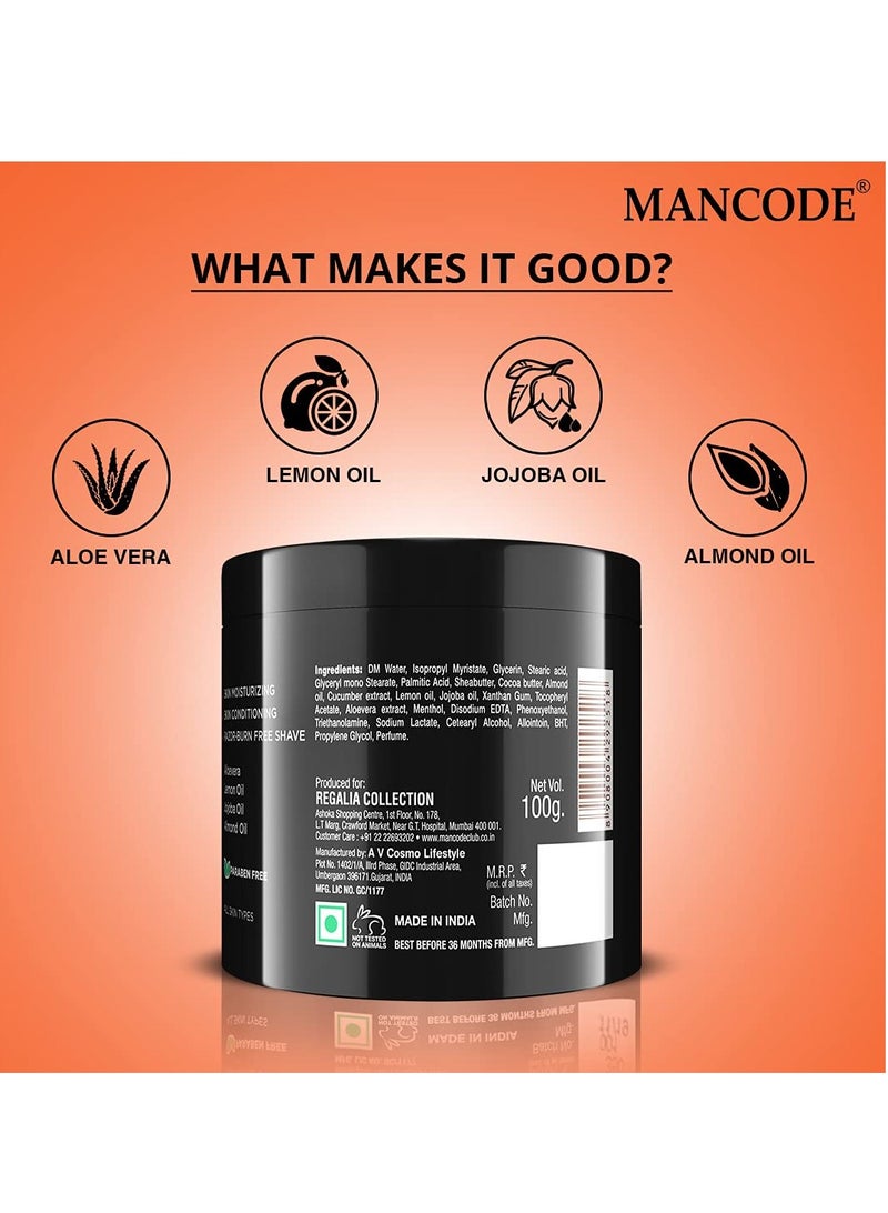 MANCODE Mancode Pre-Shave Balm for Men | 100gm | Balm Softens your Beard | Provides Razor Glide for a Smooth Zesty Shave | Apply to Prevent Shaving Irritation and Razor Burns | Cut & Irritation Free Shave.  - Image 3