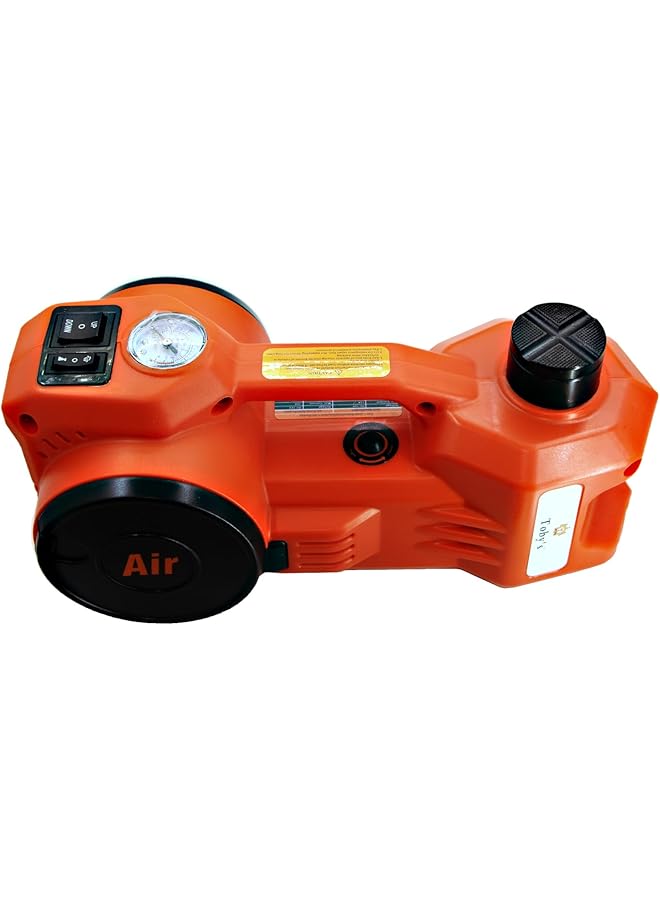 توبيز رافعة سيارة كهربائية خفيفة الوزن 3 في 1، 5 أطنان، رافعة أرضية هيدروليكية، مزودة بمضخة نفخ إطارات مدمجة وإضاءة LED - مصدر طاقة ثنائي الاتجاه - Image 3