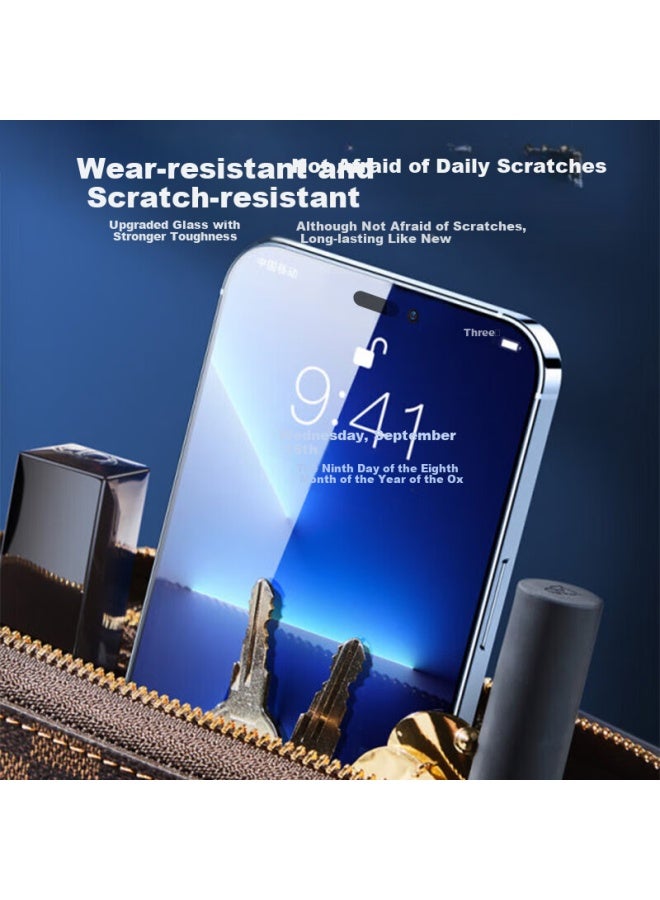 Koolife Privacy Screen Protector For Iphone 14 Pro Max, Full Coverage Tempered Glass Anti-spy Anti-peeping Anti-shatter Anti-fingerprint Screen Protector For Iphone 14 Pro Max - Image 3