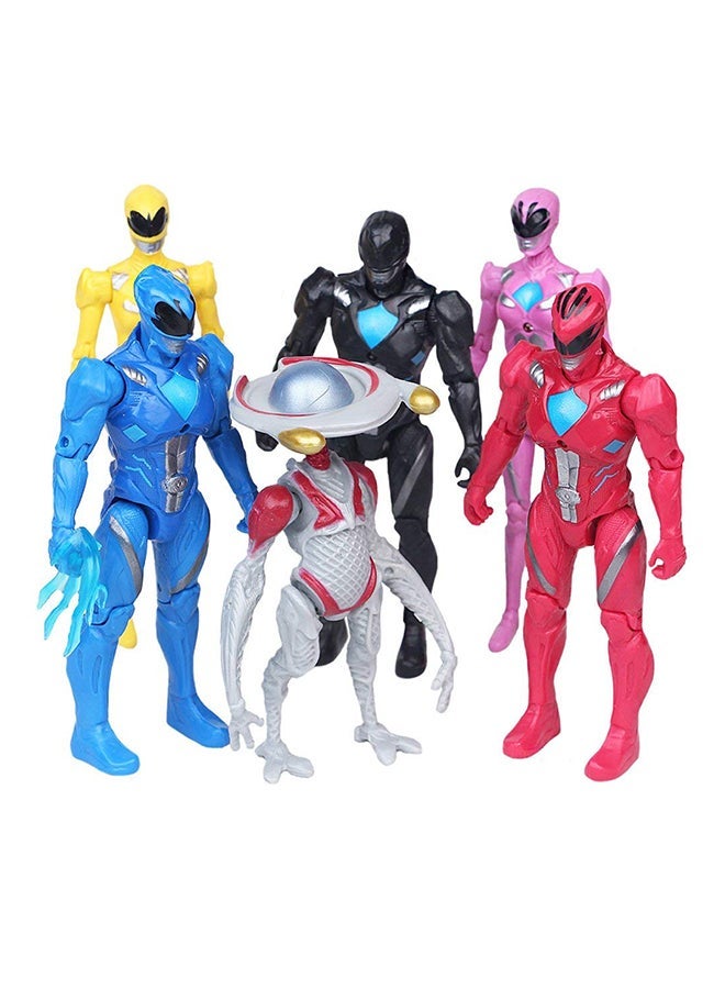 NIBEMINENT 6-Piece Power Rangers Action Figures Set - Image 1