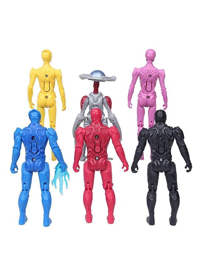 NIBEMINENT 6-Piece Power Rangers Action Figures Set - Image 2