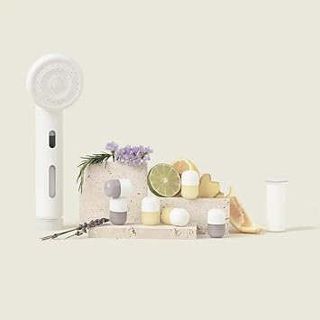 SH!FT Shower Filter Kit with 4 Purifying Cartridges and 6 Aromatherapy Capsules Easy Install for Clean Water and Skin Care Routine Easy Installation Fits Most Showers - Image 2