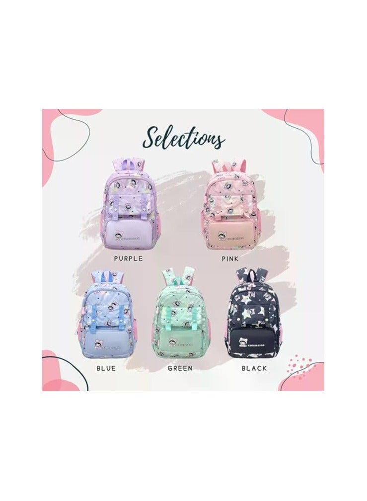 cloud Cute Travel Backpack Bookbag for Women Men Boys Girls with Compartments for Elementary School College, Durable Water Resistant Backpack - Image 3