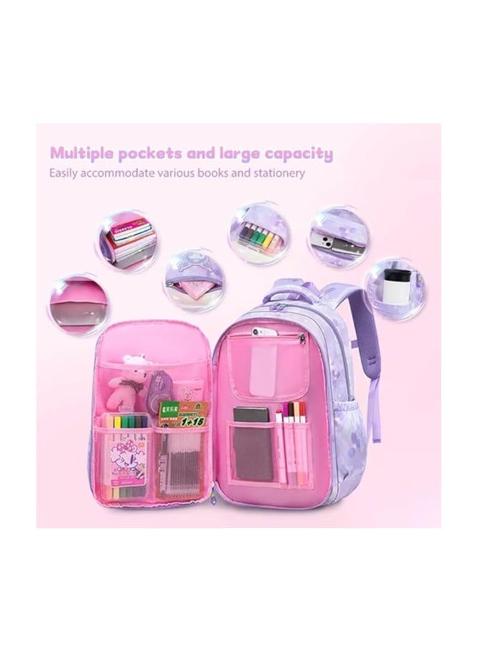 cloud Cute Travel Backpack Bookbag for Women Men Boys Girls with Compartments for Elementary School College, Durable Water Resistant Backpack - Image 2