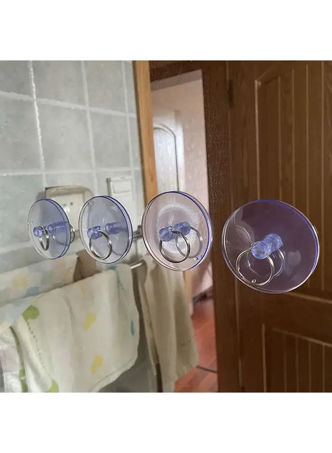20pcs Strong Suction Cup Hooks For Glass Wall Window Mounted Transparent Mushroom Head - Image 3