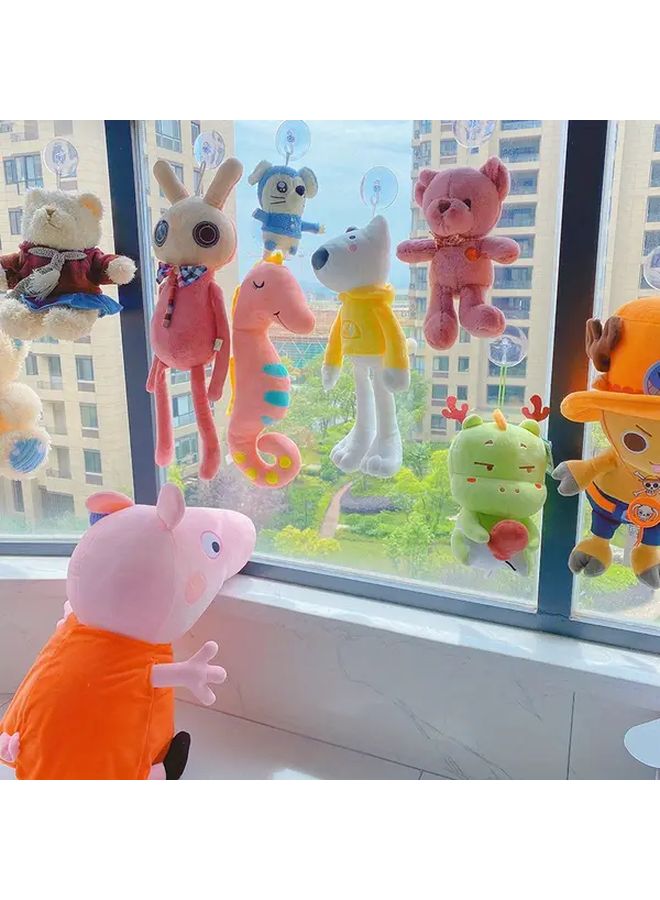 20pcs Strong Suction Cup Hooks For Glass Wall Window Mounted Transparent Mushroom Head - Image 2