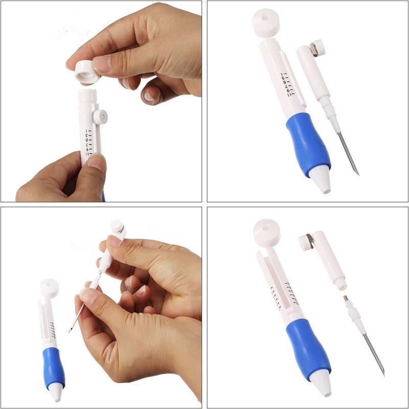 Islmlisa Magic Embroidery Pen Set - Punch Needles for Embroidery Threaders DIY Sewing - Image 3