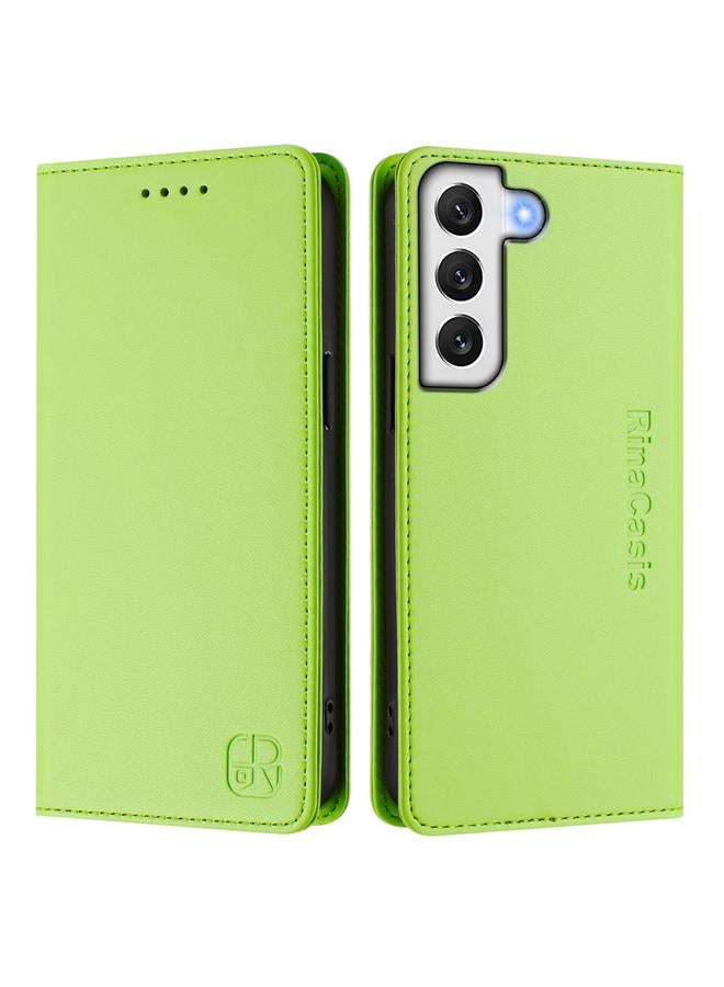 اس-توب جراب لهاتف Samsung Galaxy S21 5G RC01 جراب هاتف جلدي مزدوج الطي مزود بخاصية الشفط المغناطيسي بتقنية RFID - Image 2