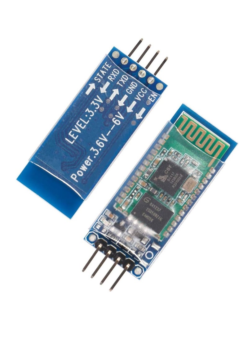 Generic - HC-06 RS232 4 Pin Wireless Bluetooth Serial Transceiver Module Bi-Directional Serial for Arduino | Supports Slave and Master Mode - Image 1